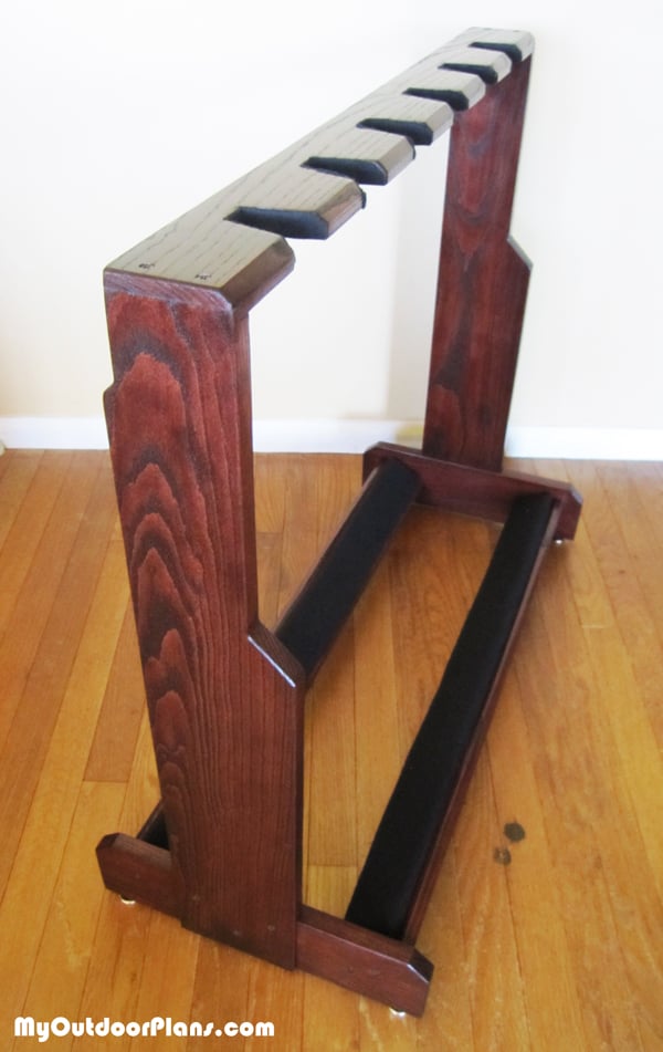 DIY Wooden Multi Guitar Stand