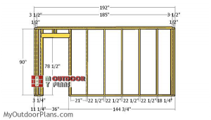 Side-wall-with-door-frame-plans