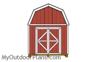 10x10-barn-shed-plans-front-view