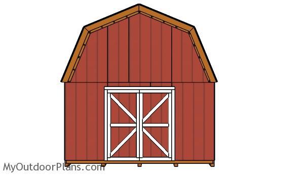 Barn Shed Double Doors Plans