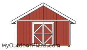 16x16-shed-plans-front-view