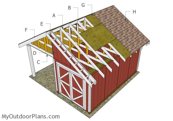 Building A Shed With Porch Roof Myoutdoorplans