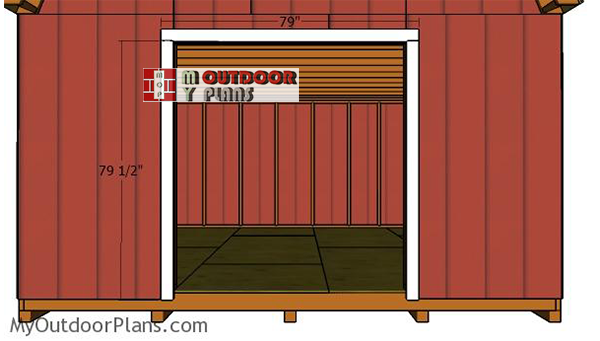 Fitting-the-door-jambs-shed