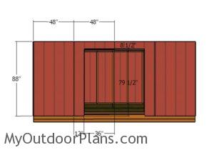 fitting-the-siding-panels-to-the-front-of-the-shed