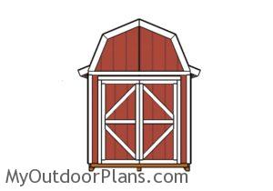 8x16-gambrel-shed-plans-front