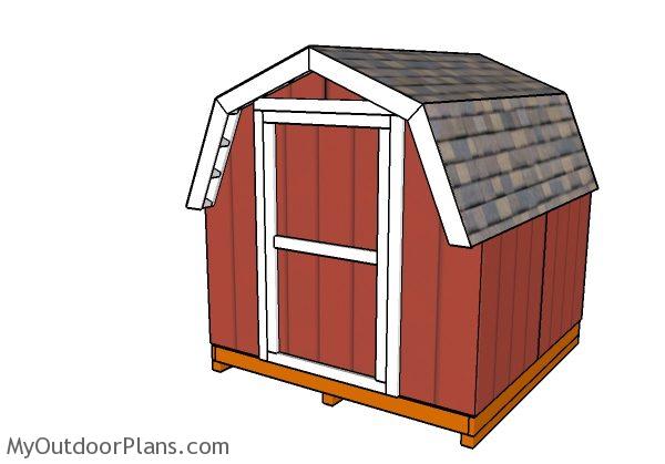 8x8 short barn shed plans myoutdoorplans free