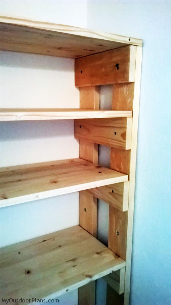 diy wood garage shelves myoutdoorplans free