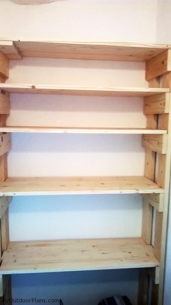 diy wood garage shelves myoutdoorplans free