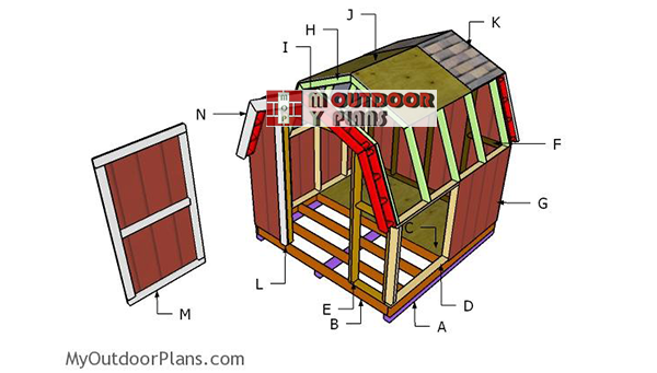 Building-a-8x8-short-barn-shed