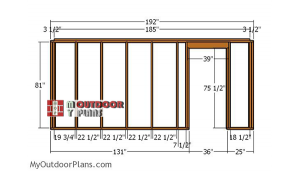 Front-wall-frame---8x16-shed