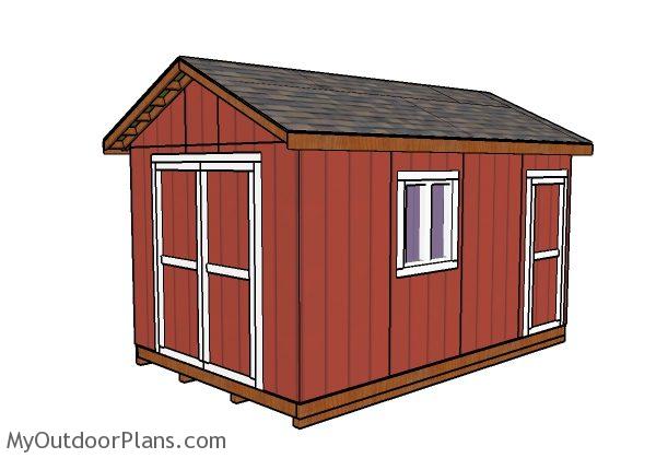 10x16 Garden Shed Plans MyOutdoorPlans Free Woodworking Plans and 