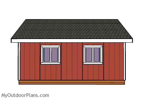16x20 Gable Shed Roof Plans MyOutdoorPlans Free ...