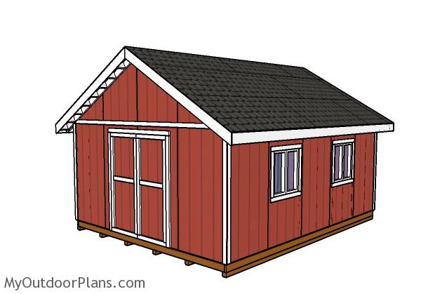 16x20 Shed Plans | MyOutdoorPlans | Free Woodworking Plans and Projects ...