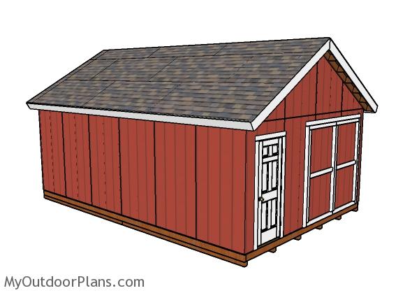 16×24 Shed Plans
