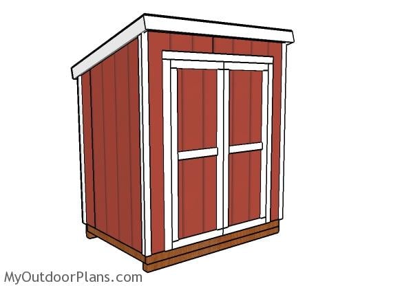 5×7 Lean to Shed Plans