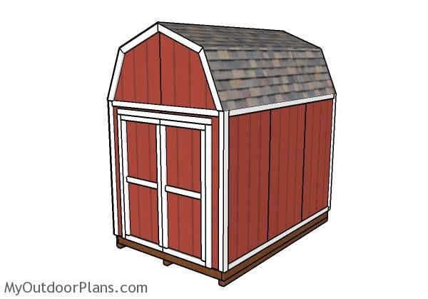 8×12 Barn Shed Plans