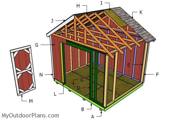 12x10 Shed Roof Plans MyOutdoorPlans Free Woodworking 
