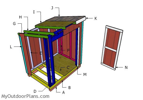 How to build a lean to shed part 5