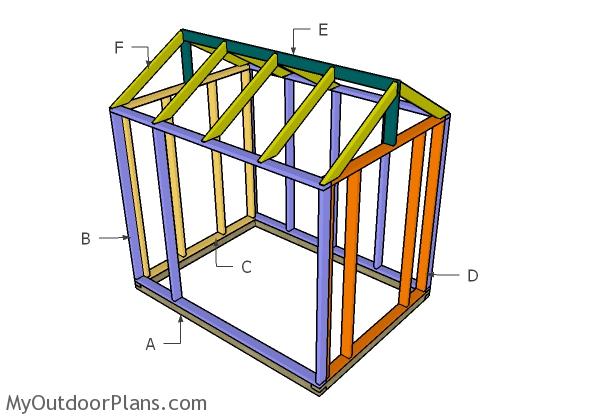 6x8 Wooden Greenhouse Plans | MyOutdoorPlans | Free 