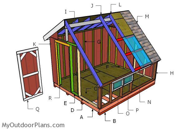 10x12 Greenhouse Shed Roof Plans MyOutdoorPlans Free ...