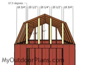 Fitting the gambrel end supports