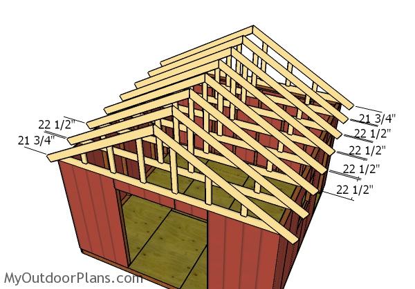 14x14 Gable Shed Roof Plans    | MyOutdoorPlans | Free 