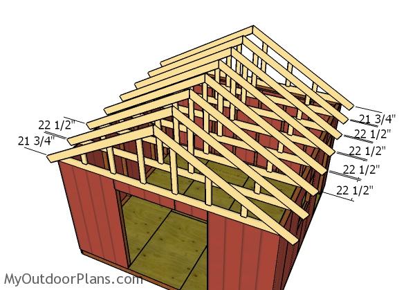 14x14 gable shed roof plans myoutdoorplans free