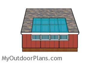Greenhouse Shed Plans - Side view