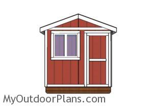 Ice fishing house Plans - Front view