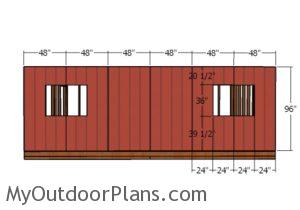 Side wall with windows - Siding