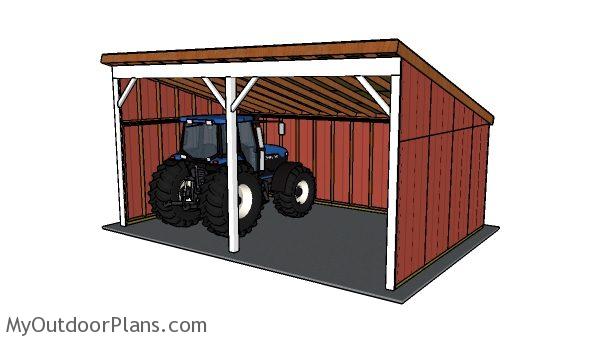 Tractor Shed Plans Myoutdoorplans, Farm Implement Shed Plans