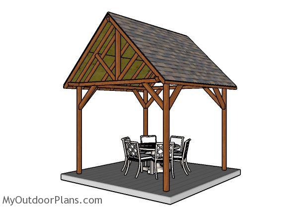 10x10 Pavilion Plans | MyOutdoorPlans | Free Woodworking 