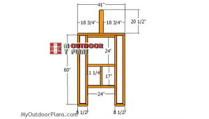 Back-wall-frame