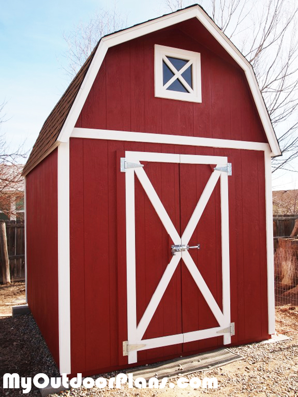 diy 8x12 barn shed myoutdoorplans free woodworking