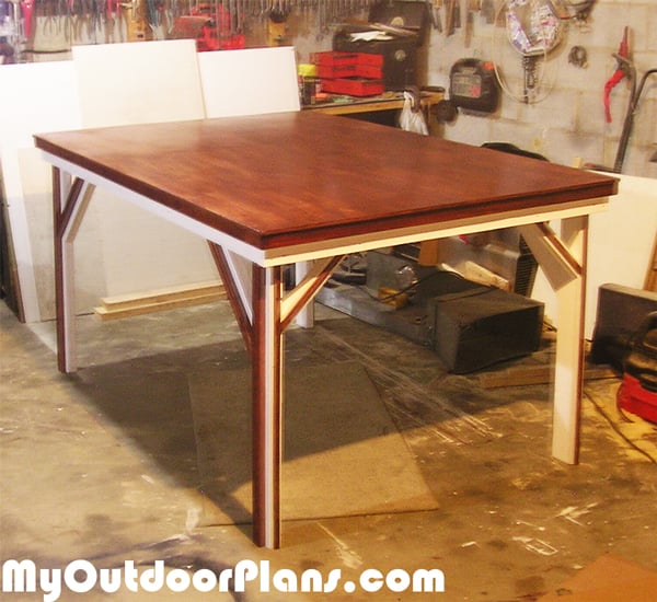 diy 4x6 game table myoutdoorplans free woodworking