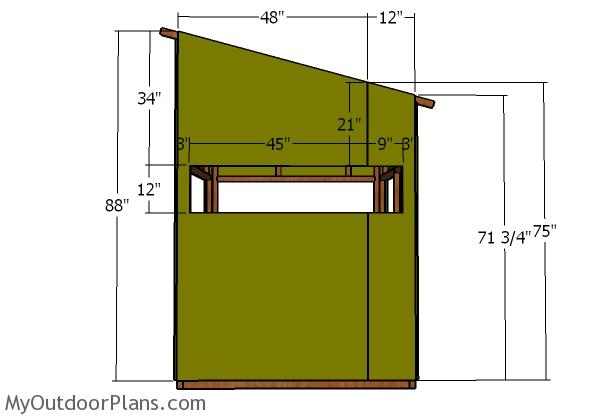 5x5 Shooting House Roof Plans Myoutdoorplans Free Woodworking