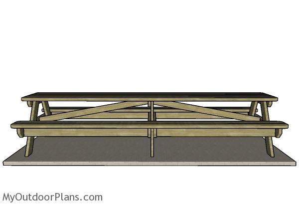12 foot Picnic Table Plans | MyOutdoorPlans | Free 