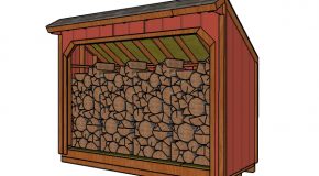 4×10 Firewood Shed Plans