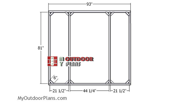 Back-wall-frame