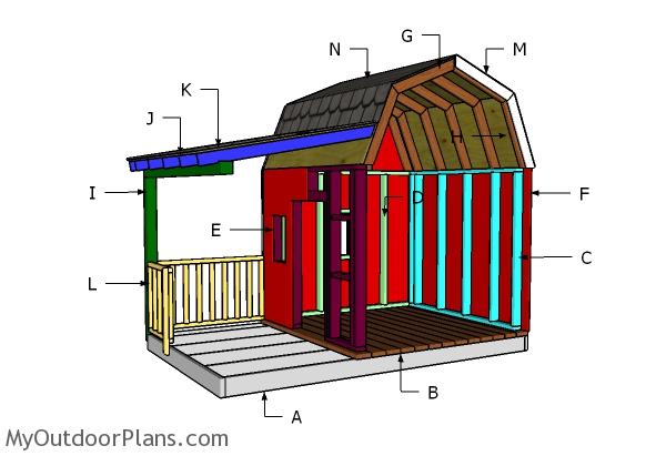 outdoor barn playhouse