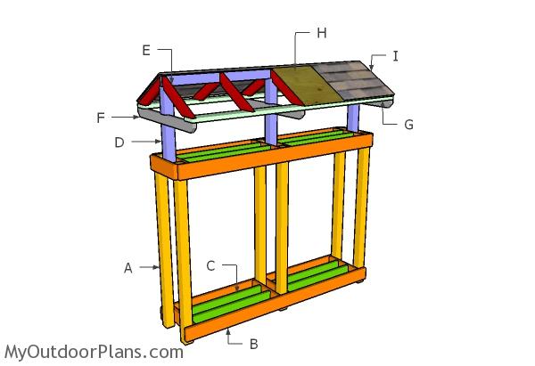Firewood Stand Roof Plans