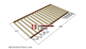 Building-the-floor-frame-10x20-shed