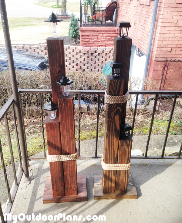 diy wood nautical lamp post myoutdoorplans free