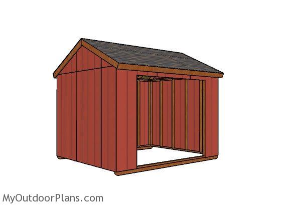 10x12 Field Shelter Plans Myoutdoorplans Free Woodworking And Projects Diy Shed Wooden Playhouse Pergola Bbq - Diy Horse Field Shelter