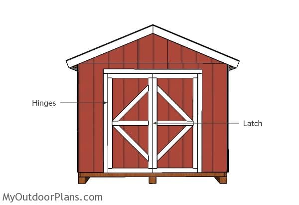 6′ Double Shed Doors Plans