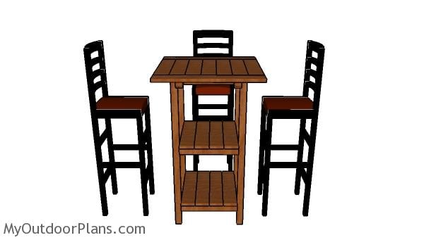 Wooden Bar Table Plans
