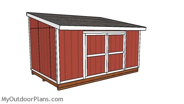 10×16 Lean to Shed Plans
