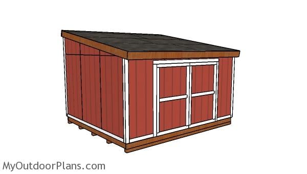 12×14 Lean to Shed Plans