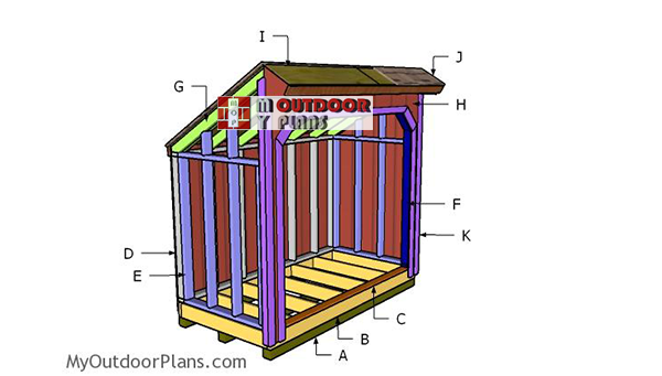 Building-a-4x8-firewood-shed