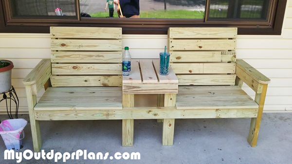 DIY Large Double Chair Bench
